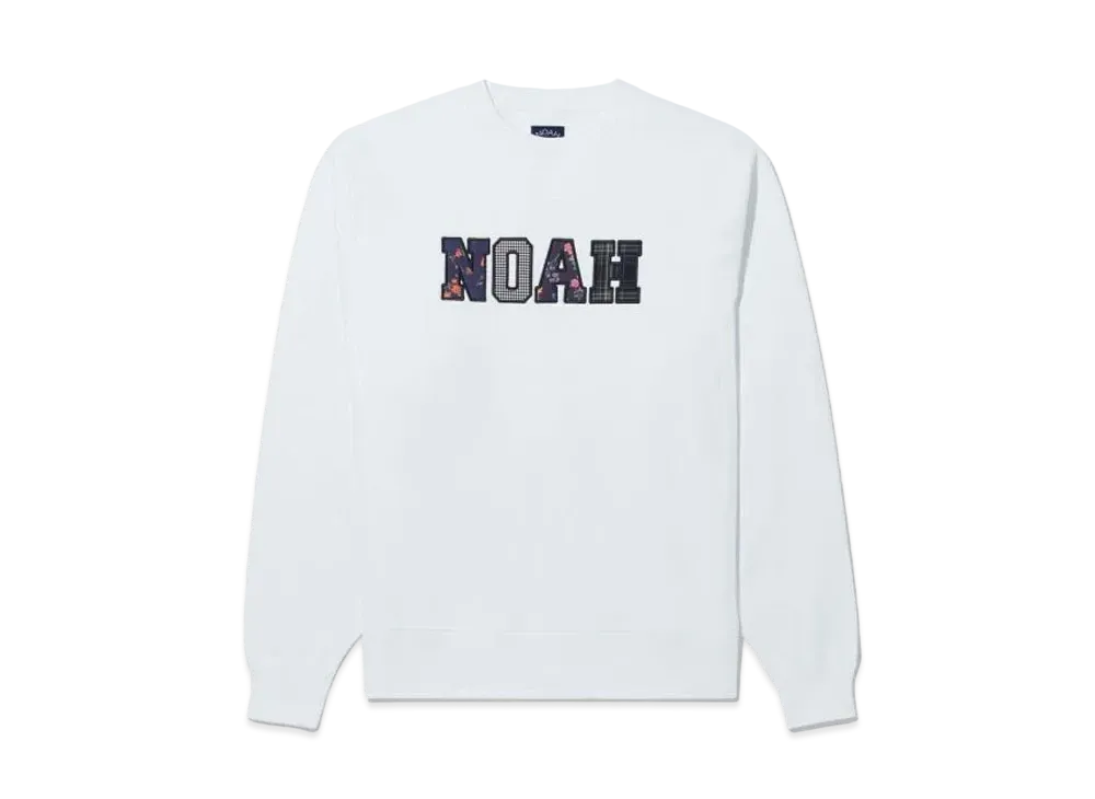 Noah Applique Logo Crewneck "White"