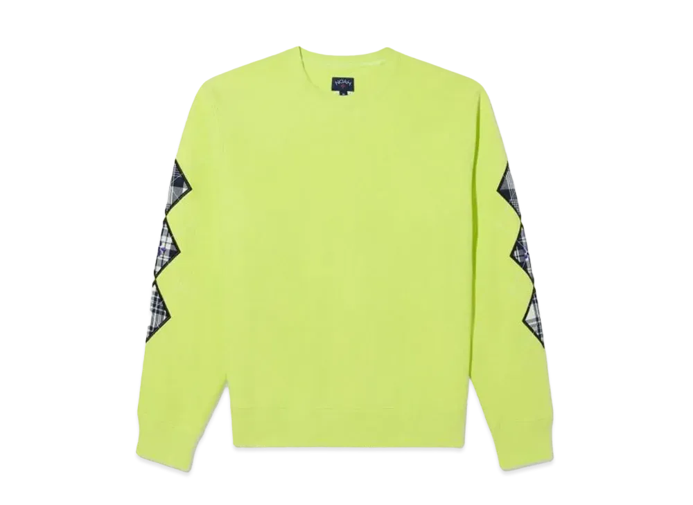Noah Argyle Applique Sweatshirt "Lime"