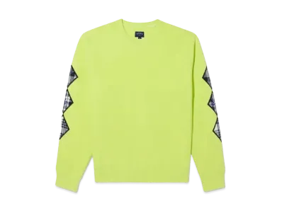 Noah Argyle Applique Sweatshirt "Lime"