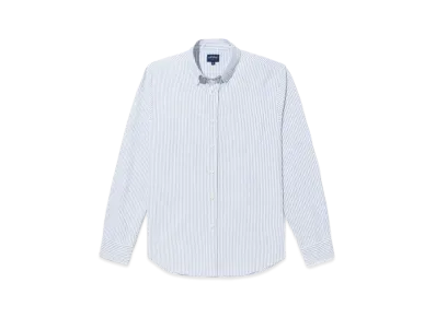 Noah Striped Oxford Shirts "White"
