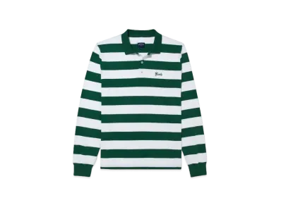 Noah Jersey Long Sleeve Polo "Green"