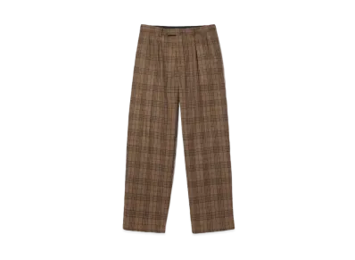 Noah Double Pleat Wool Trouser "Brown"
