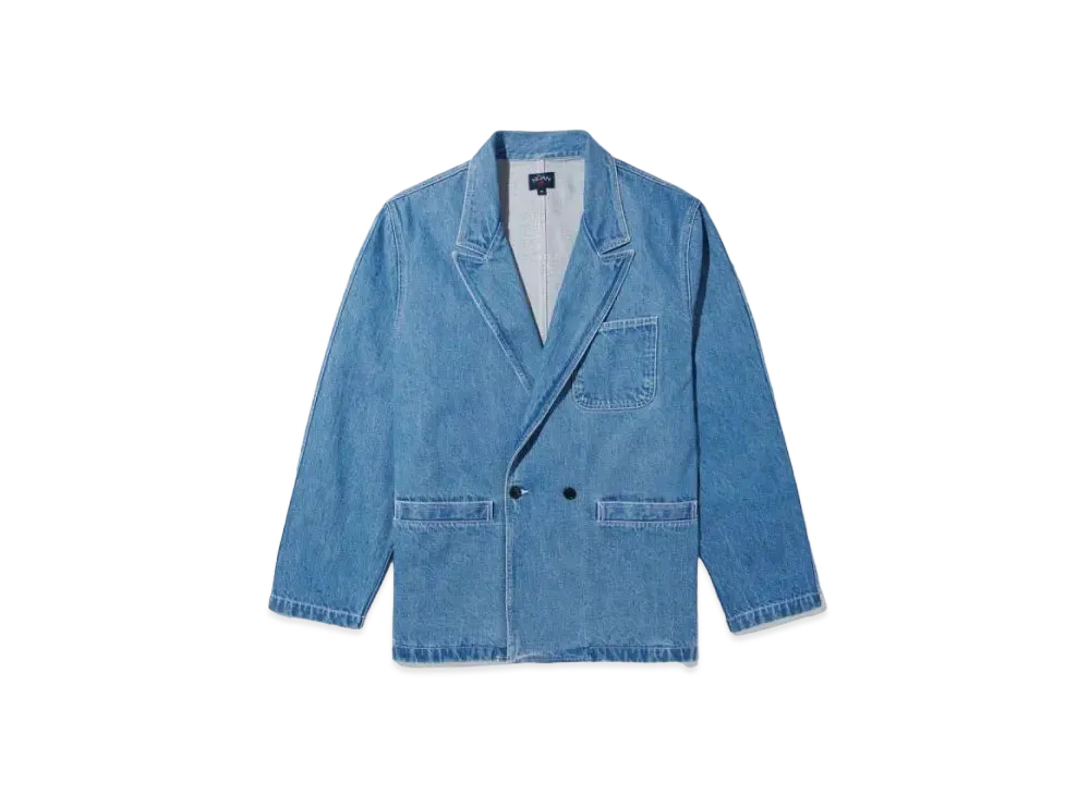 Noah Double-Breasted Denim Jacket "Indigo"