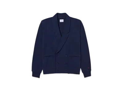 Noah Double-Breasted Rugby Cardigan "Navy"