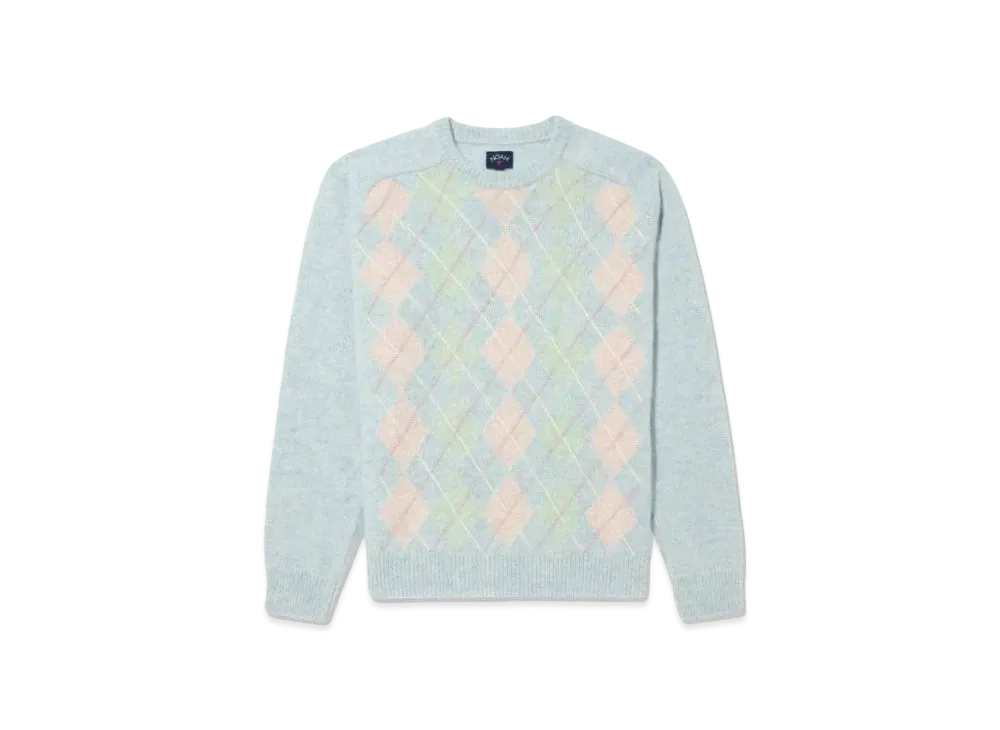Noah Pastel Argyle Shetland Sweater "Multi"