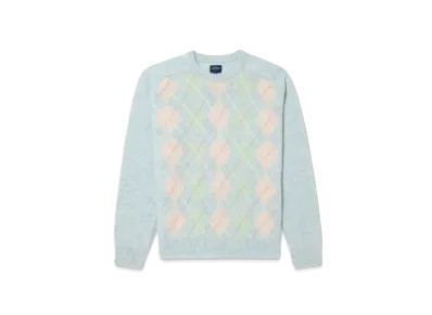 Noah Pastel Argyle Shetland Sweater "Multi"