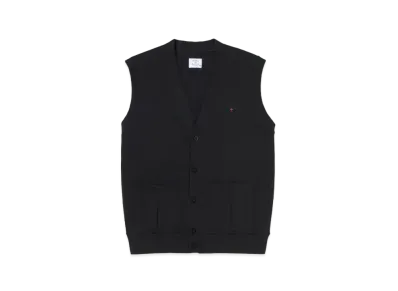 Noah Rugby Cardigan Vest "Black"