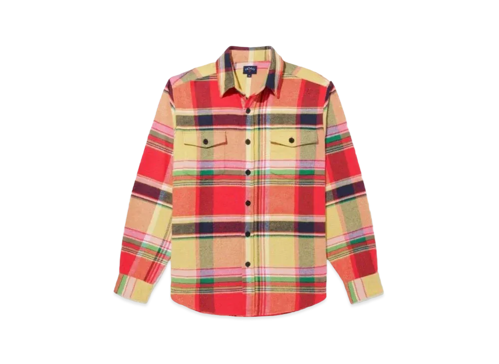 Noah Bright Plaid Heavyweight Flannel "Multi"