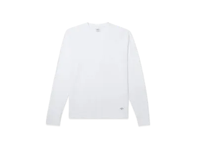 Noah Classic Long Sleeve Recycled Cotton Tee "White"