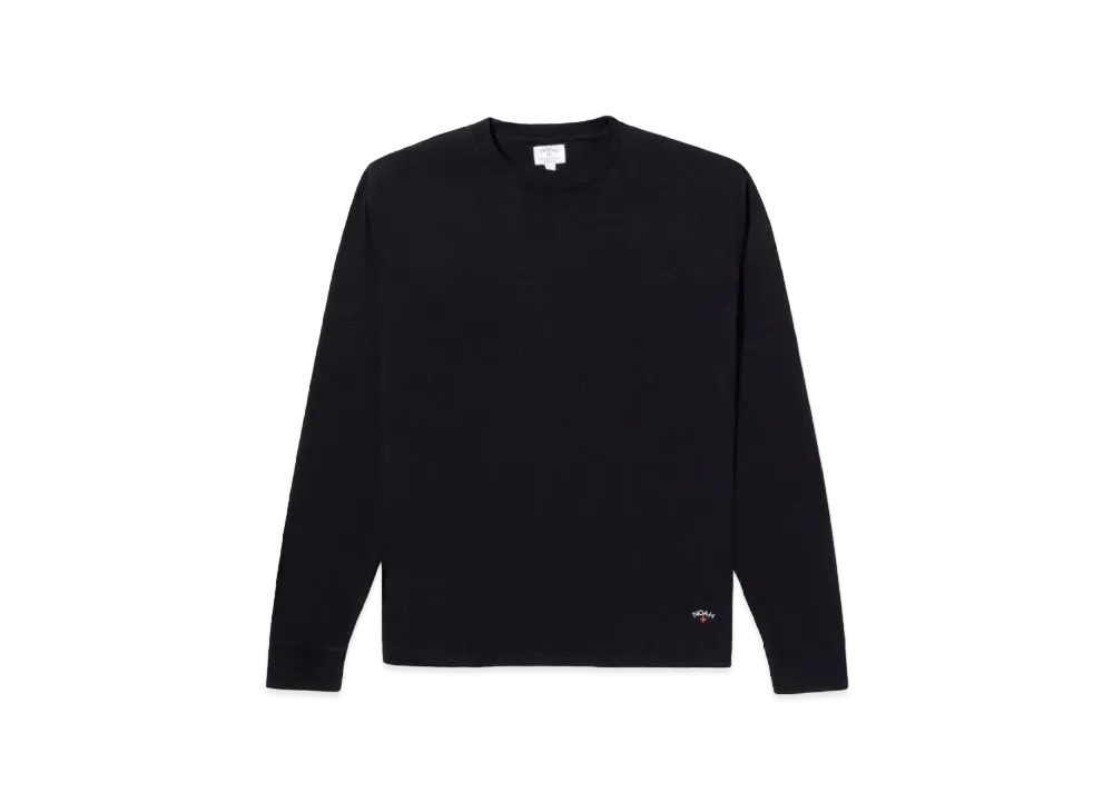Noah Classic Long Sleeve Recycled Cotton Tee "Black"