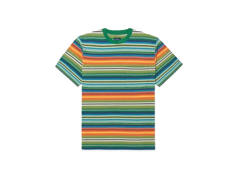 Noah Striped Pocket Tee "Green"