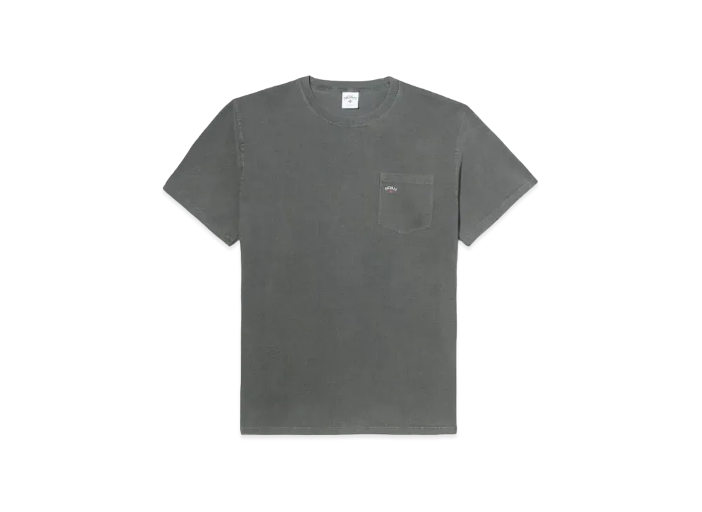 Noah Core Logo Pocket Tee "Charcoar"