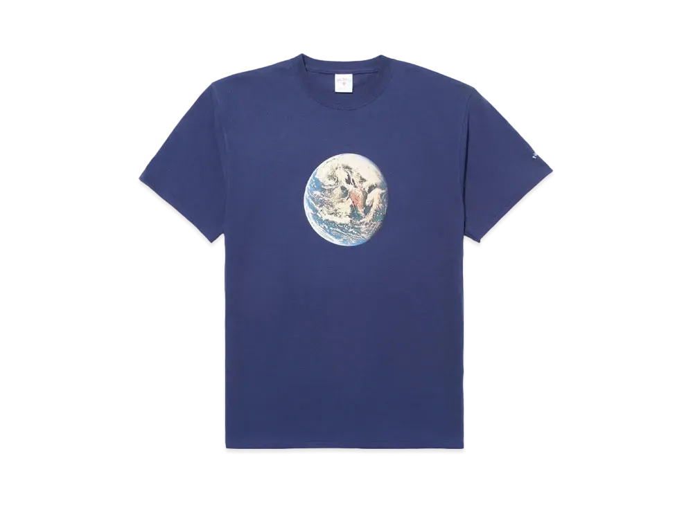 Noah Pale Blue Dot Tee "Navy"