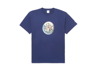 Noah Pale Blue Dot Tee "Navy"