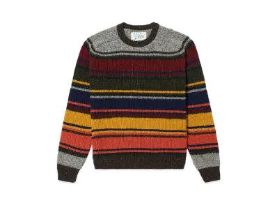 Noah Striped Donegal Shaker Sweater "Multi"