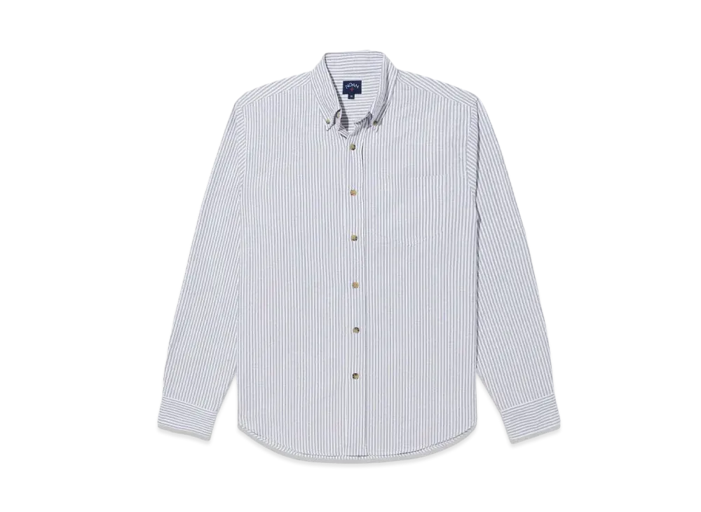 Noah Striped Oxford Shirt "Purple/White"
