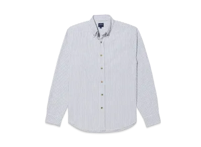 Noah Striped Oxford Shirt "Purple/White"