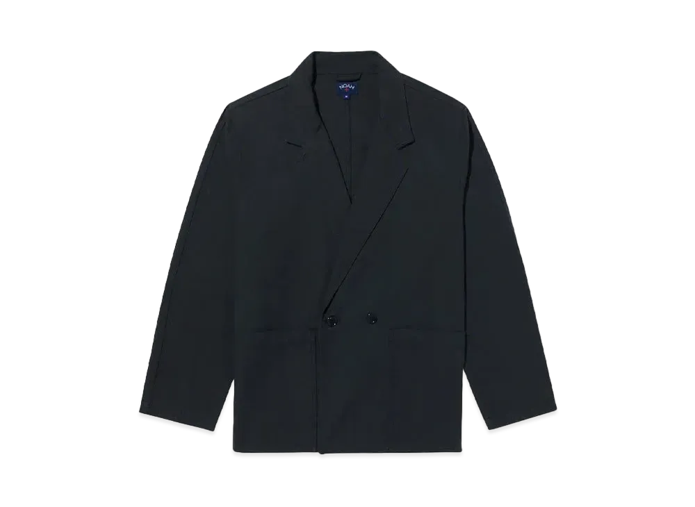 Noah Double-Breasted Cotton Jacket "Black"