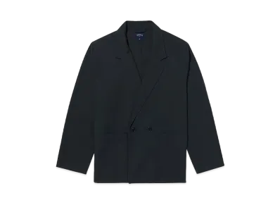 Noah Double-Breasted Cotton Jacket "Black"