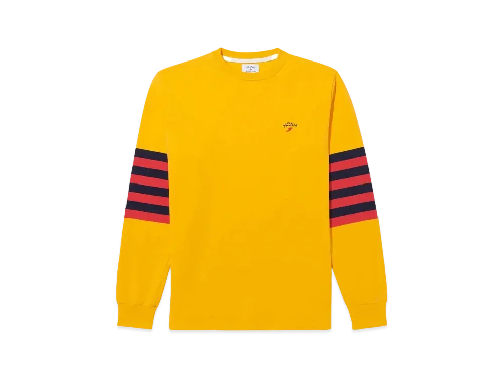 Noah Striped Sleeve Rugby Top "Gold"