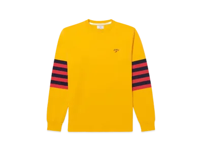 Noah Striped Sleeve Rugby Top "Gold"