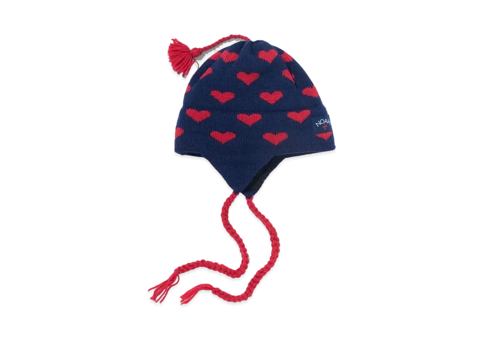 Noah Wool Heart Beanie "Navy"