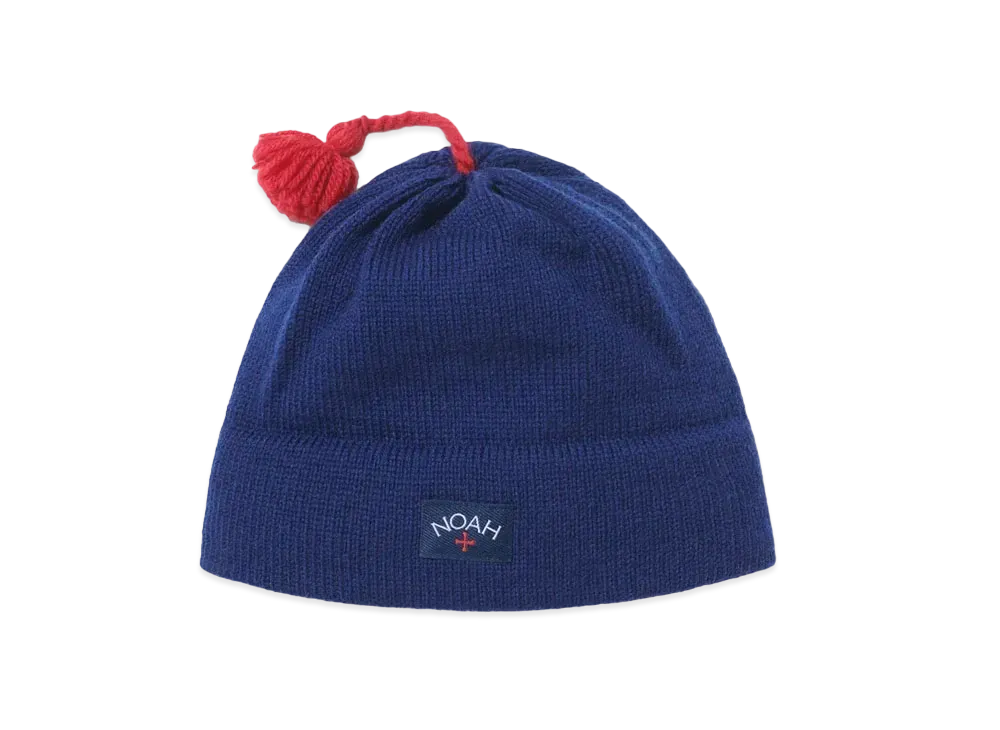 Noah Wool Tassel Beanie "Navy"
