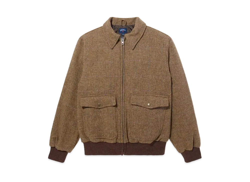 ジャケット・アウター Noah cashball tartan collar A-2 jacket Noah Wool A-2 Jacket Houndstooth 