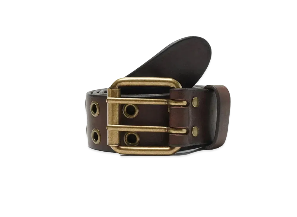 Noah Eyelet Belt "Dark Brown"