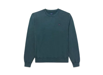 Noah Salt Wash Crewneck "Forest Green"