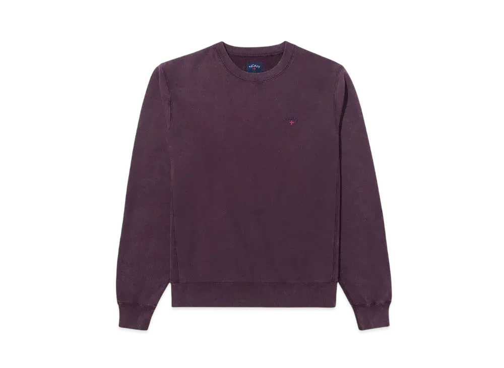 Noah Salt Wash Crewneck "Burgundy"