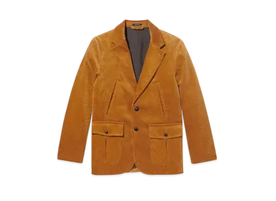 Noah Single-Breasted Corduroy Jacket "Fawn"