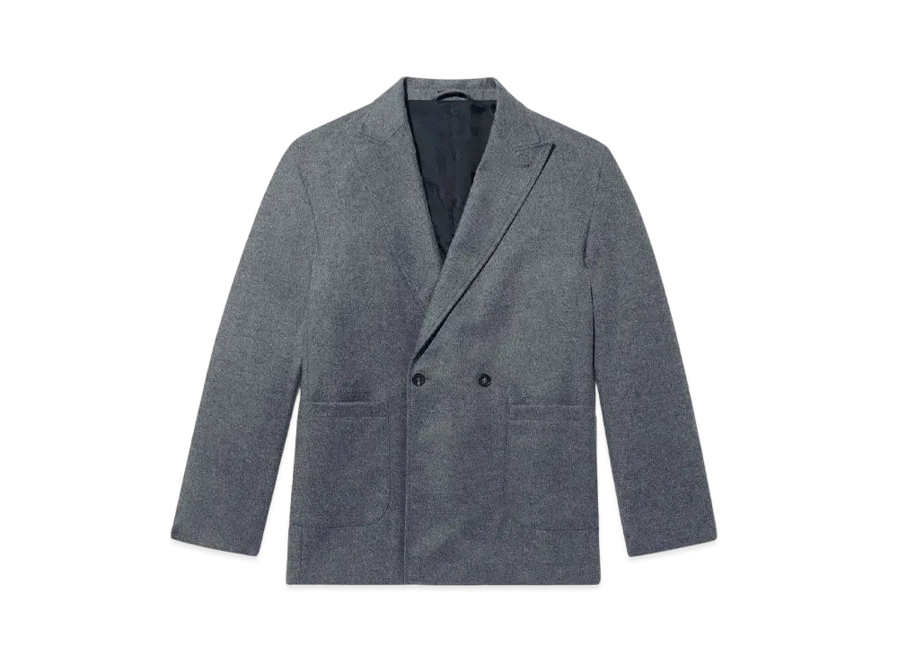Noah Oversized Double-Breasted Sport Coat "Black/Grey"