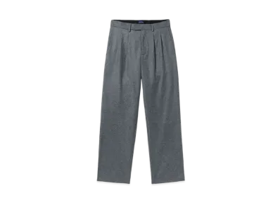 Noah Wool Double-Pleat Trouser "Grey"