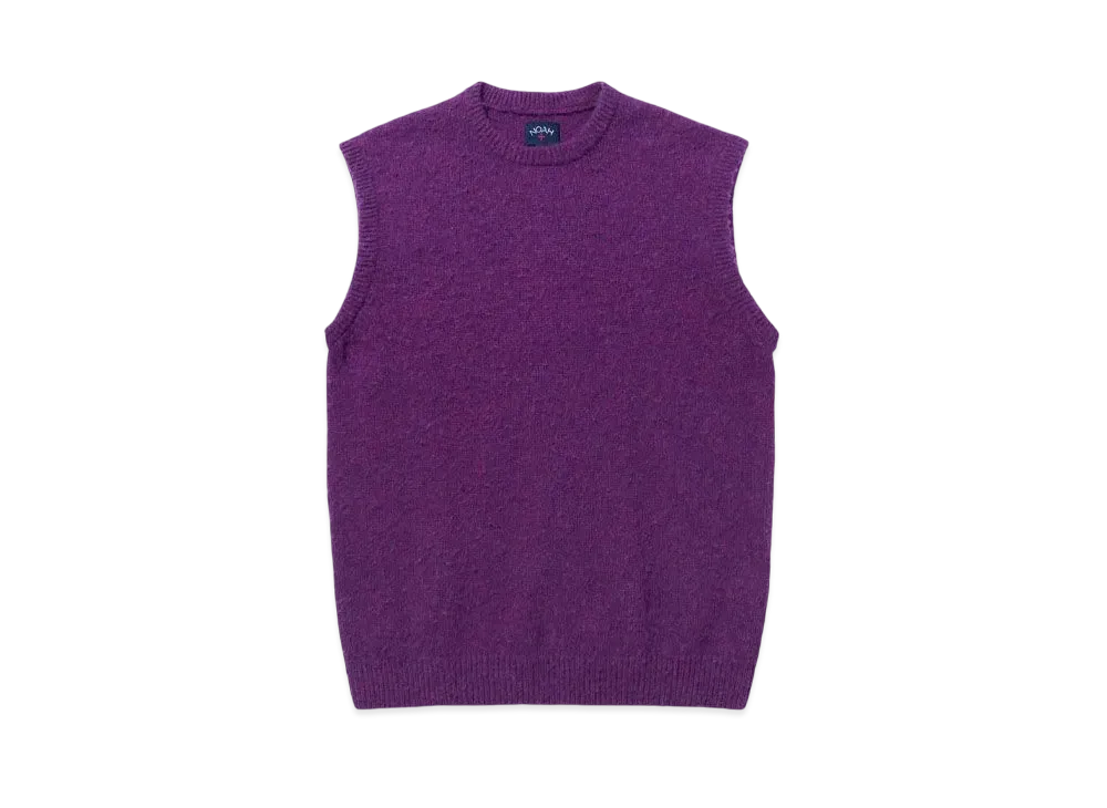 Noah Crewneck Shetland Sweater Vest "Royal Eminence"