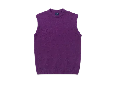 Noah Crewneck Shetland Sweater Vest "Royal Eminence"