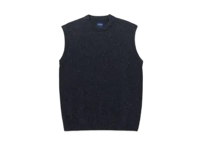 Noah Crewneck Shetland Sweater Vest "Charcoal"