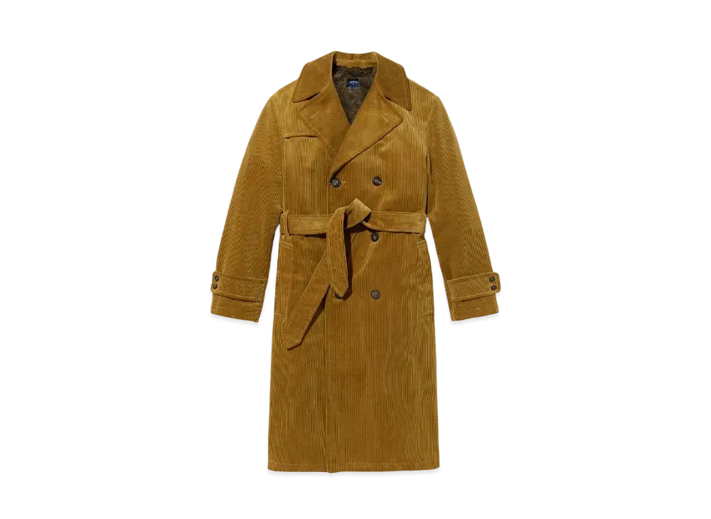 Noah Corduroy Trench Coat "Fawn"