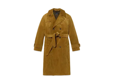 Noah Corduroy Trench Coat "Fawn"