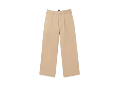 Noah Single-Pleat Baggy Chino "Khaki"