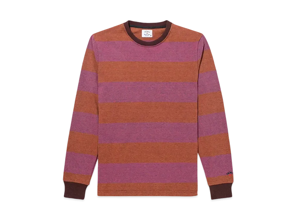 Noah Tiger Hoop Stripe Practice Top "Rust/Brown/Purple"
