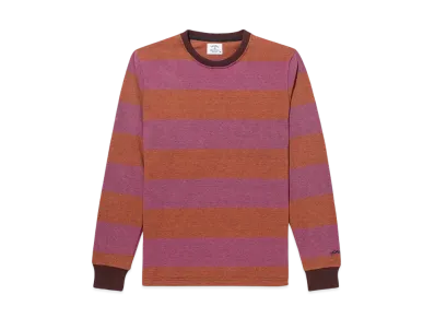 Noah Tiger Hoop Stripe Practice Top "Rust/Brown/Purple"
