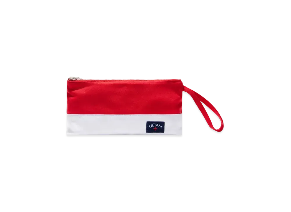 Noah Two-Tone Canvas Travel Bag "Red"