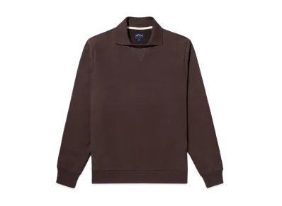 Noah Polo Collar Crewneck "Brown"