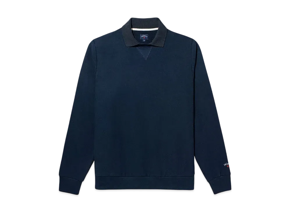 Noah Polo Collar Crewneck "Navy"