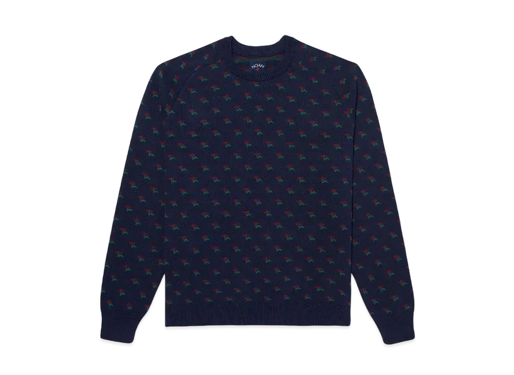 Noah Rose Cotton Sweater "Navy"