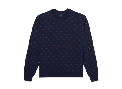 Noah Rose Cotton Sweater "Navy"