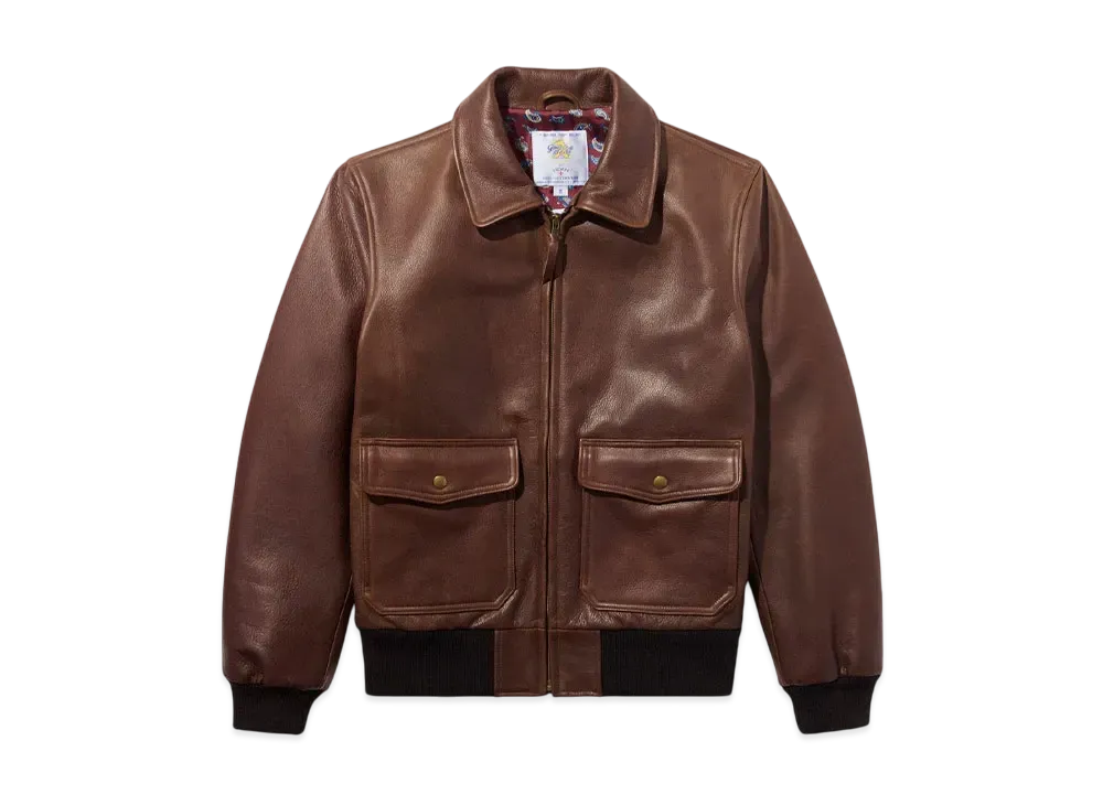 Noah Leather A-2 Jacket "Brown"