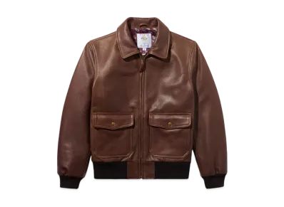 Noah Leather A-2 Jacket "Brown"