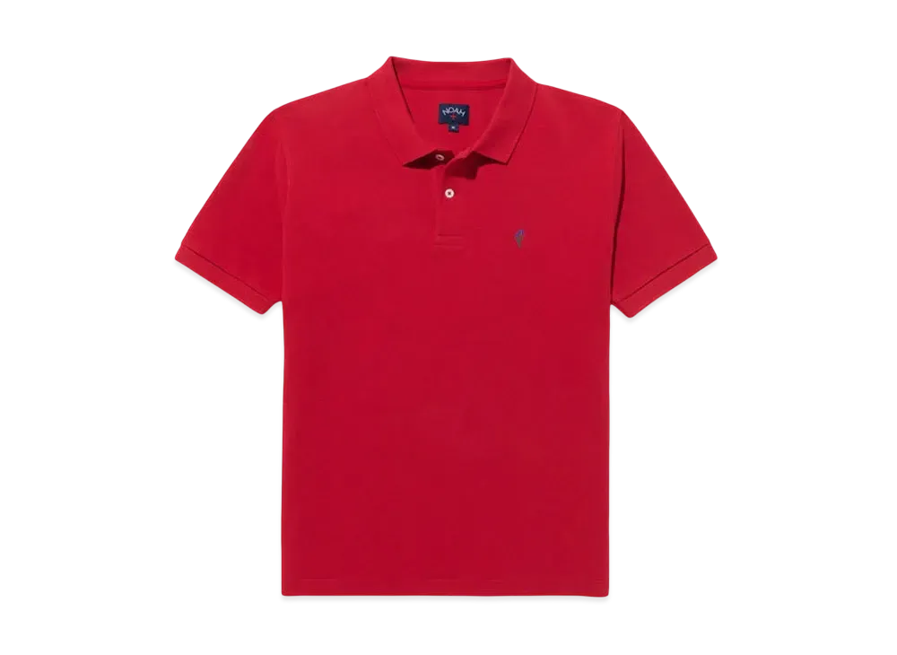 Noah Pique Polo "Red"